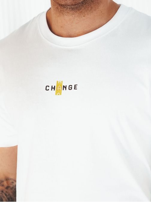Biele tričko s nápisom Change