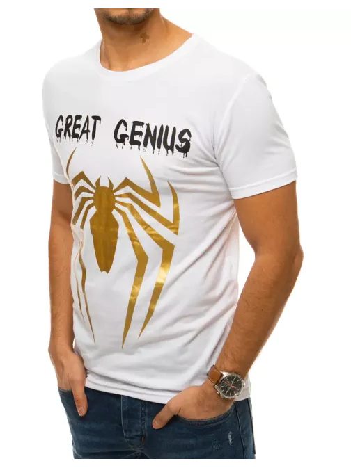 Originálne biele tričko Great Genius