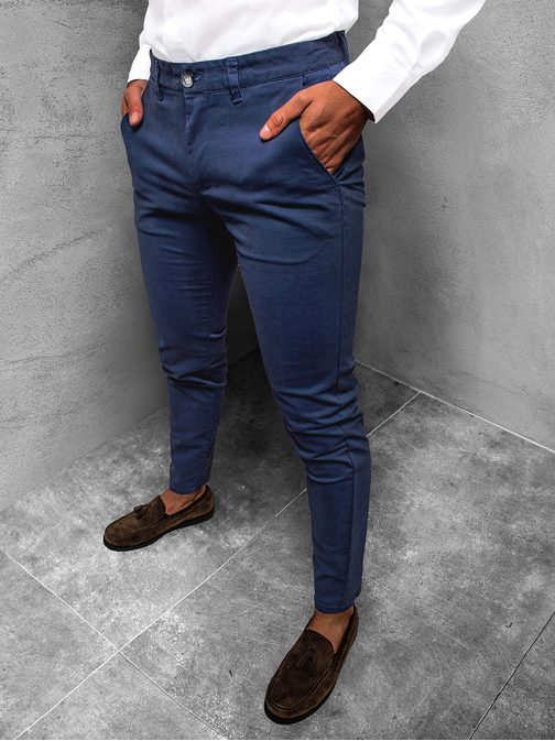 Elegantné chinos nohavice v indigo farbe JB/JP1143/5