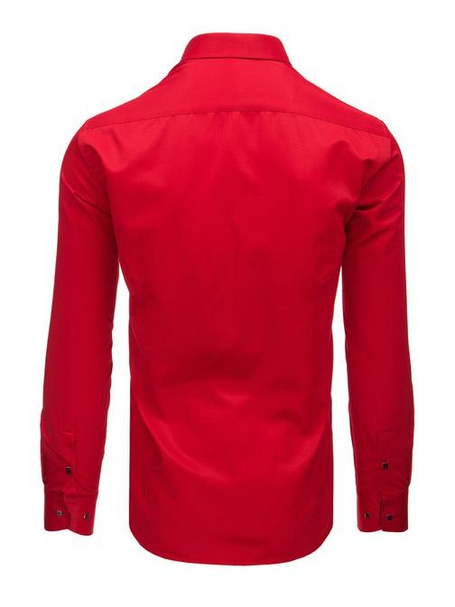 Pánska červená košeľa s lemom