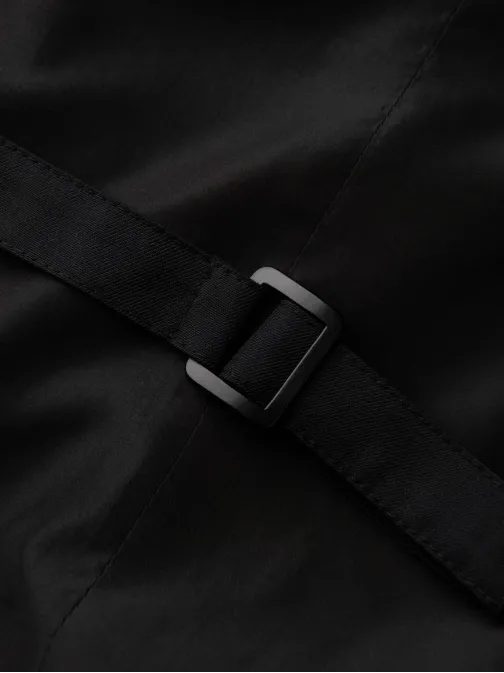 Trendy čierna elegantná vesta V4 BLZV-0112