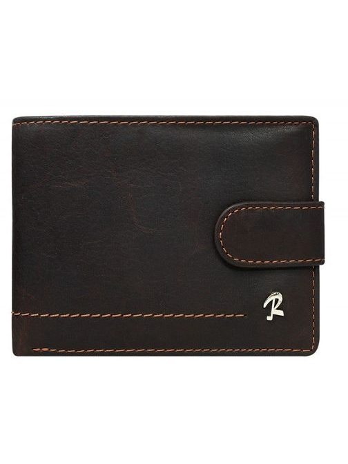 Exkluzívna prešívaná hnedá pánska peňaženka Rovicky