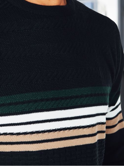 Pánsky granátový vzorovaný sveter