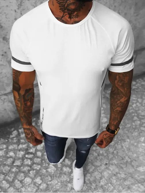 Moderné tričko v bielej farbe JS/S150/1Z