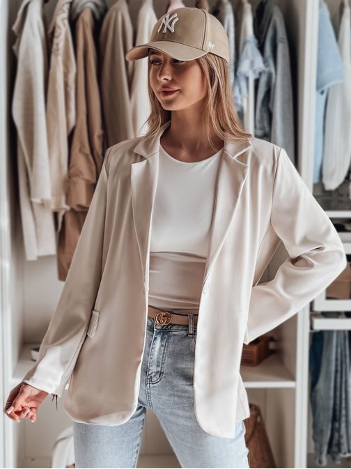 Béžové dámske oversize sako RESIDAL