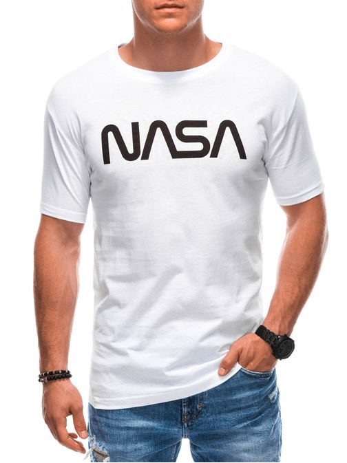Nevšedné biele tričko NASA S1911