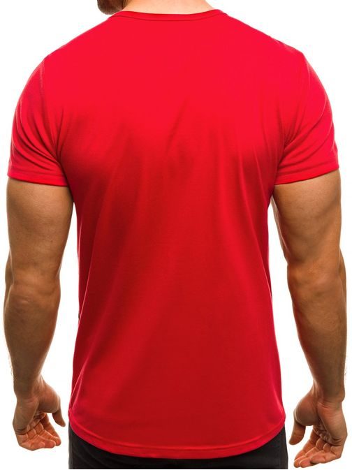 Červené tričko OZONEE JS/SS333
