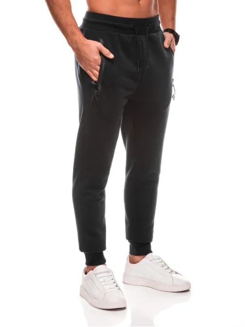 Basic čierne pánske tepláky V6 PABS-0104