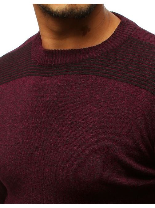 Atraktívny bordový sveter