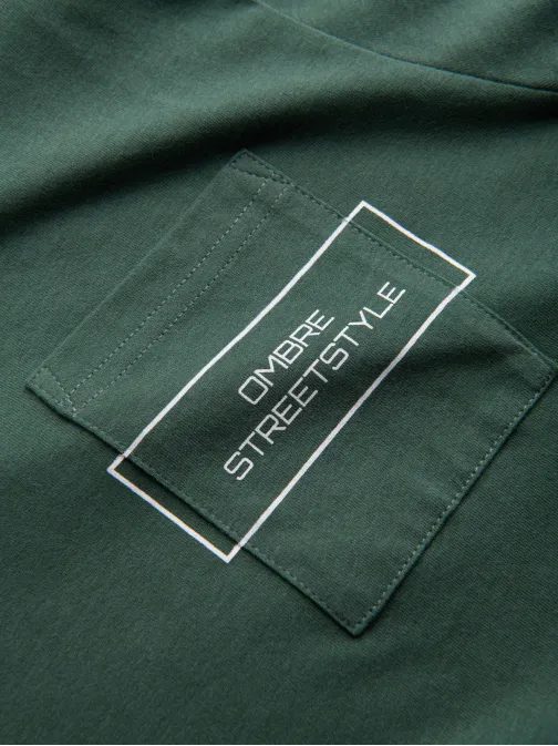 Zelené tričko v štýle streetstyle V4 TSCT-0108