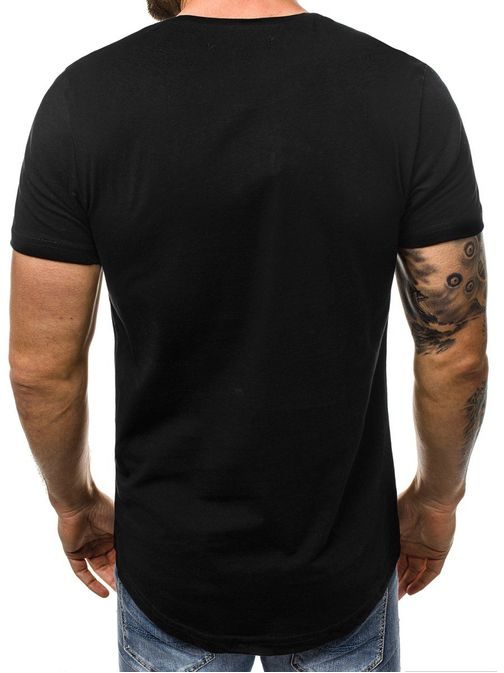 Moderné tričko s potlačou čierne B/181226