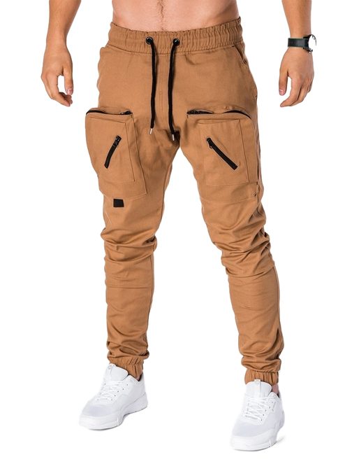 ORIGINÁLNE JOGGER NOHAVICE KAMELOVÉ P705