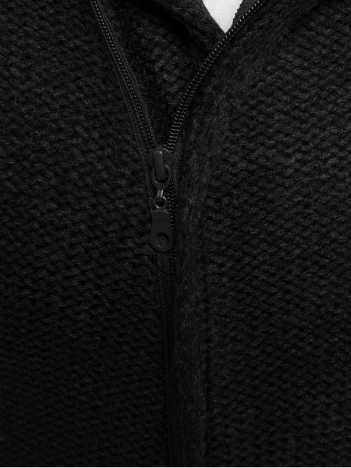 Predĺžený grafitový sveter na zips MADMEXT 2124S