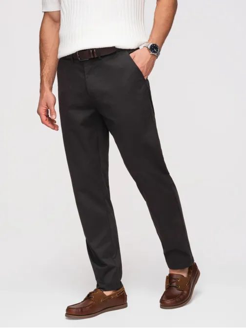 Pánske čierne chinos nohavice V5 PACP-0293