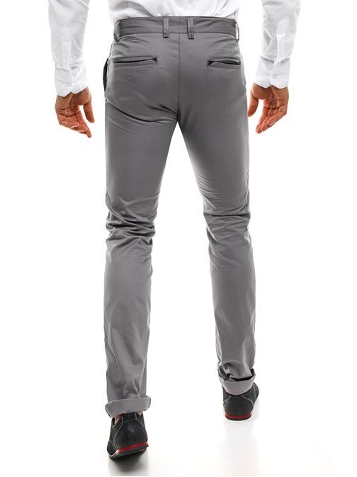 Sivé elegantné nohavice pre pánov BLACK ROCK 206