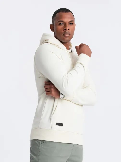 Základná krémová pánska mikina V5 SSBN-0161