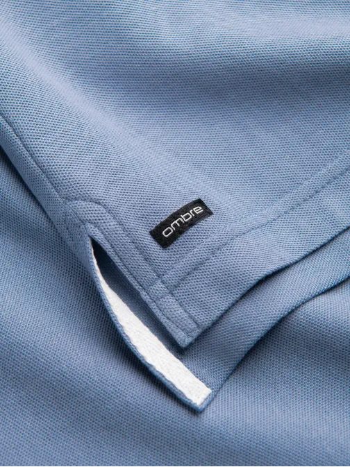 Pohodlná trendy modrá polokošeľa V3 TSCT-0156