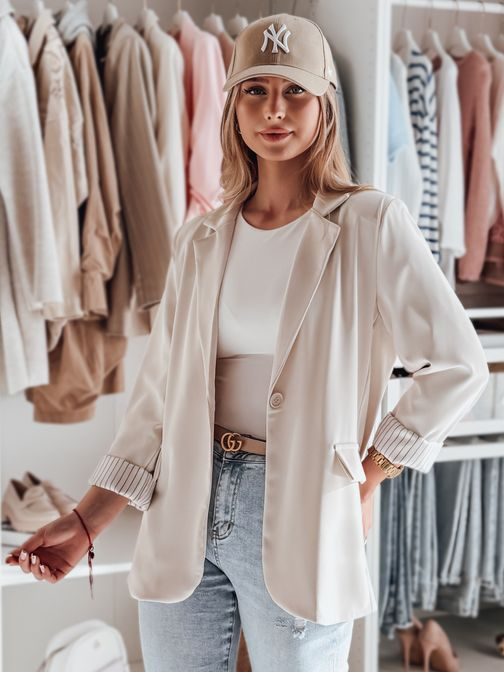 Béžové dámske oversize sako RESIDAL
