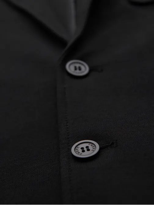 Športové čierne slim fit sako V2 BLZB-0101