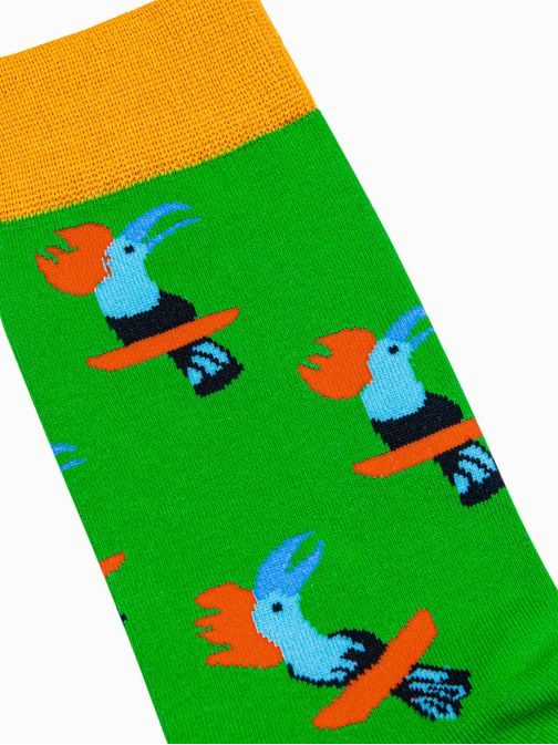 Ponožky vo veselej zelenej farbe U188