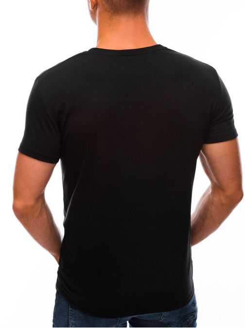 Čierne tričko s potlačou Sport S1511