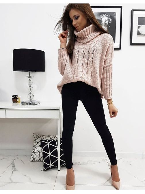 Trendy ružový sveter LOGAN