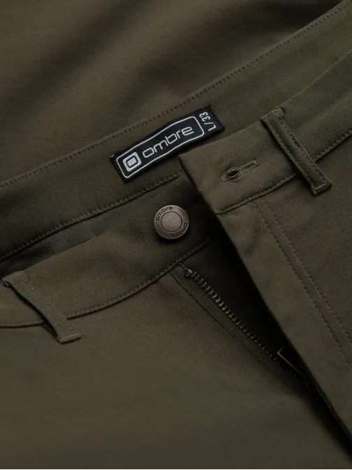 Zelené pánske cargo nohavice V1 PACG-0178