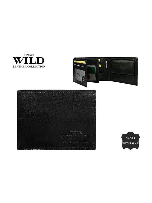 Jednoduchá a praktická čierna pánska peňaženka
