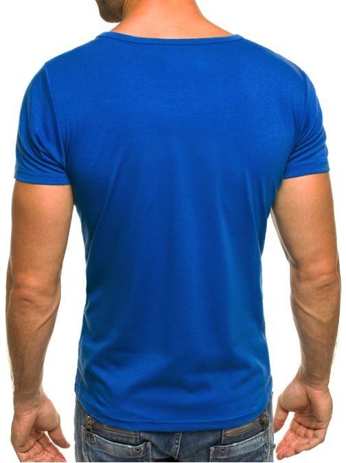 Jednoduché tričko nebesky modré J.STYLE 712007