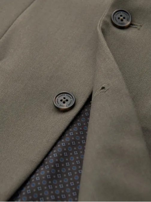 Elegantné olivové pánske sako V5 BLZB-0135