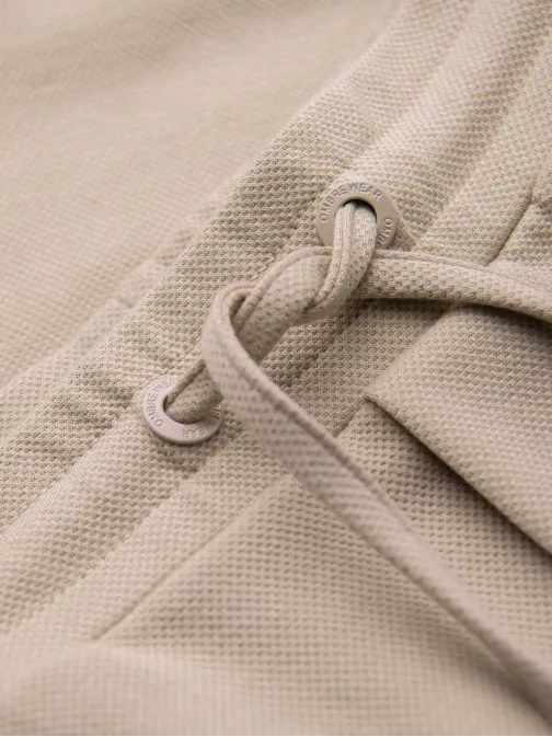 Béžové elegantné krátke nohavice V3 SRCS-0206