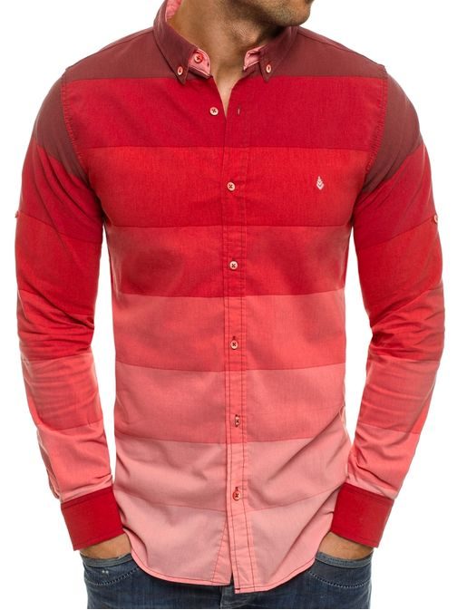 Netradičná červená košeľa MADMEXT 0662