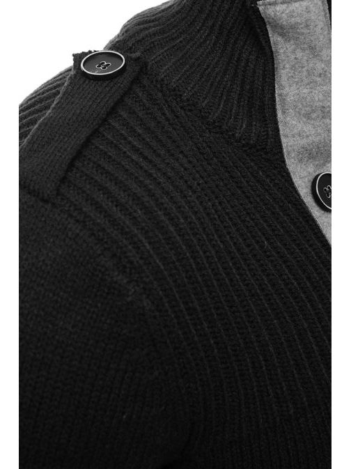 Elegantný čierny sveter 18068
