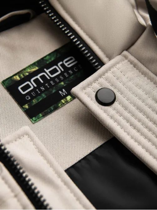 Zimná béžová parka V5 JALP-0182