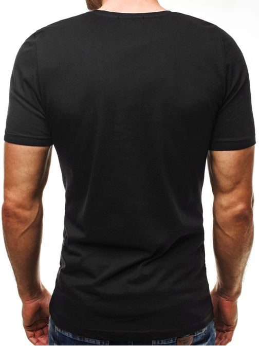 Štýlové čierne tričko Athletic 507