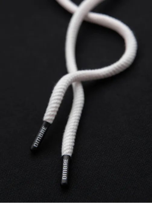 Módna čierna mikina s kapucňou SSBN-0270