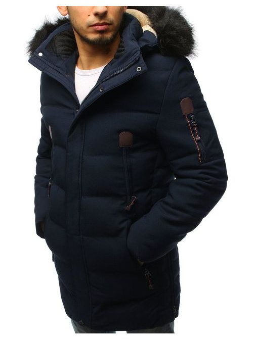 Zimná granátová bunda s kapucňou