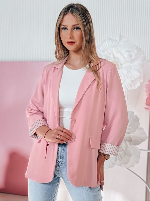 Ružové dámske oversize sako RESIDAL