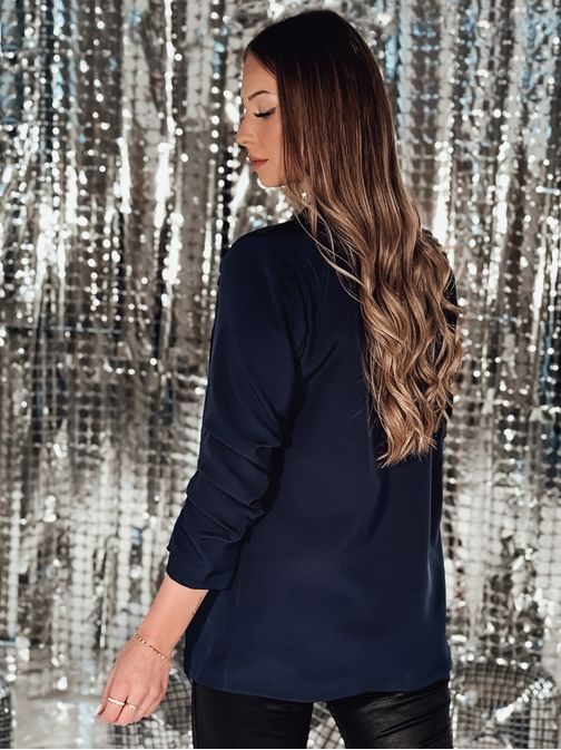 Tmavomodré dámske sako oversize MARANTTA