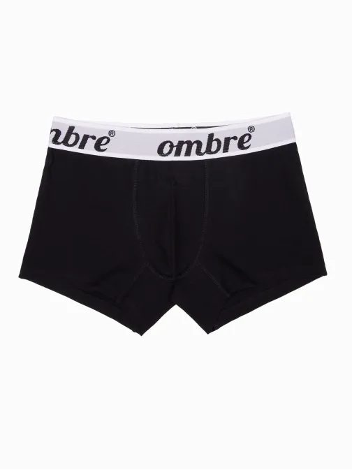 Čierno-biele boxerky U284