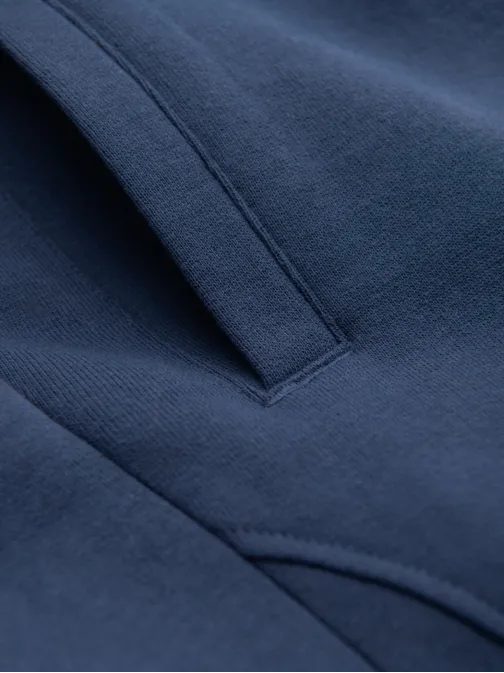 Tmavo modré tepláky s trendy prešívaním V4 PABS-0173