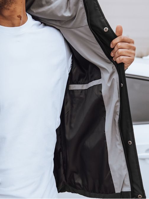 Originálna pánska čierna bunda