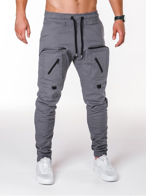 ORIGINÁLNE JOGGER NOHAVICE ŠEDÉ P705