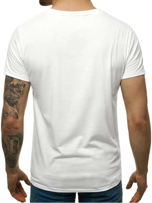 Biele tričko s výraznou potlačou JS/Y70002Z