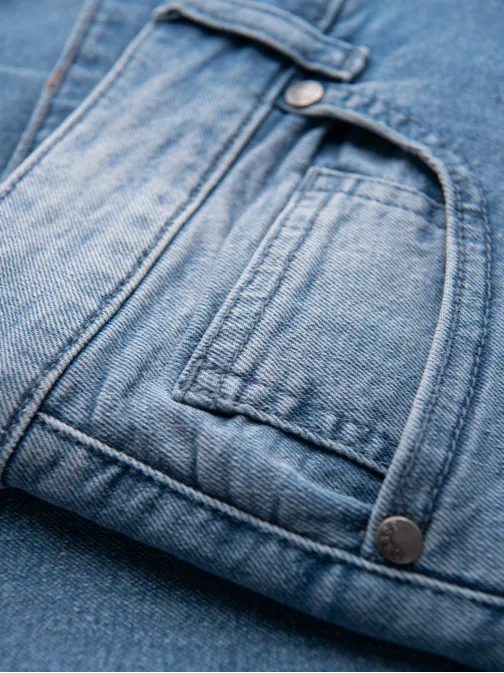 Atraktívne svetlomodré pánske rifle V1 PADP-0253