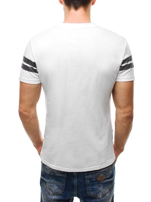 Úžasné biele tričko s čiernymi nápismi 3010