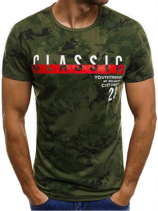 "Classic" pánske zelené tričko JS/SS523