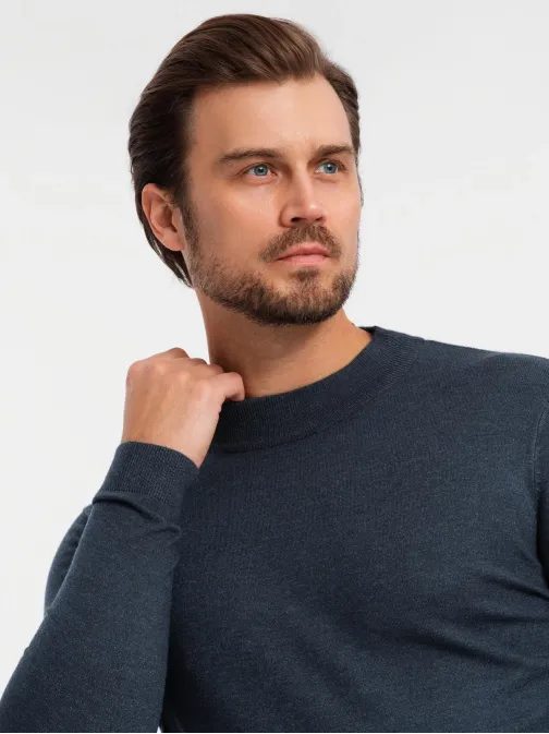 Trendy tmavo modrý polorolák V4 SWTN-0125