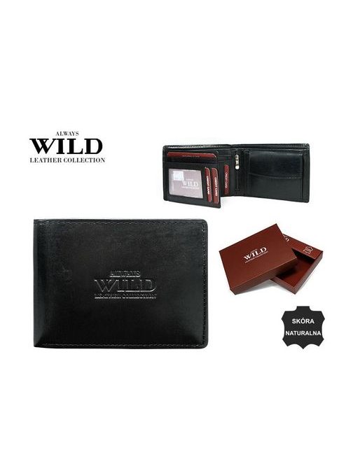 Čierna dizajnová pánska peňaženka