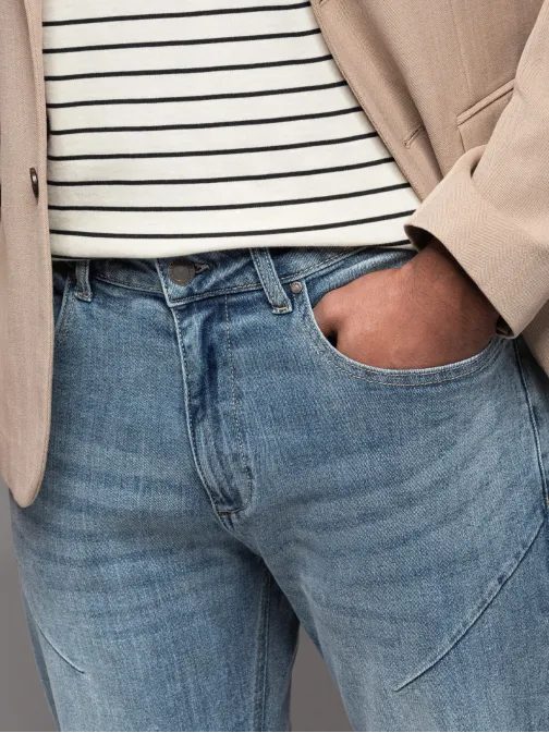 Pánske svetlo modré rifle V1 PADP-0227